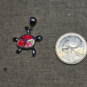 Lot of 2 Pink Opal Pendants ~ Turtle & Octapus